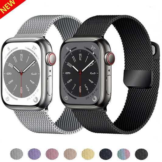 Milanese Loop Band for Apple watch Ultra 8 7 6 5 4 SE 45mm 49mm 44mm 41mm 40mm